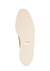 Max Mara 10mm Cocco Print Leather Loafers