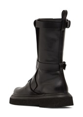 Max Mara 20mm Buckleboots Leather Tall Boots