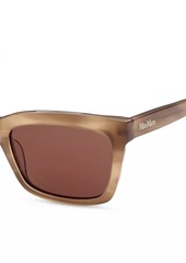 Max Mara 55MM Rectangular Sunglasses