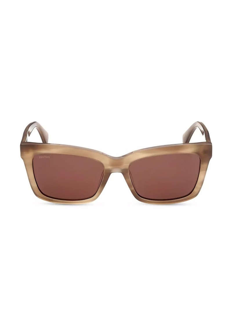 Max Mara 55MM Rectangular Sunglasses