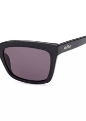 Max Mara 55MM Rectangular Sunglasses