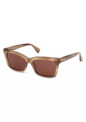 Max Mara 55MM Rectangular Sunglasses