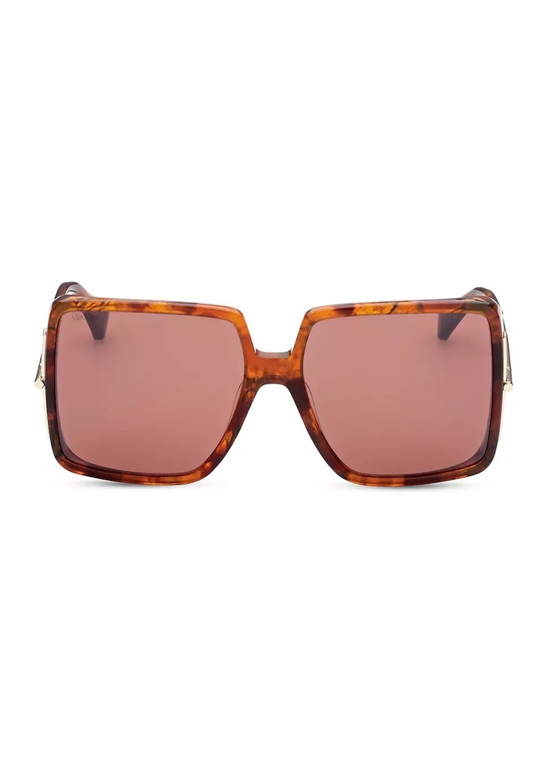 Max Mara 58MM Square Sunglasses