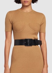 Max Mara 60mm Comfy Leather Belt