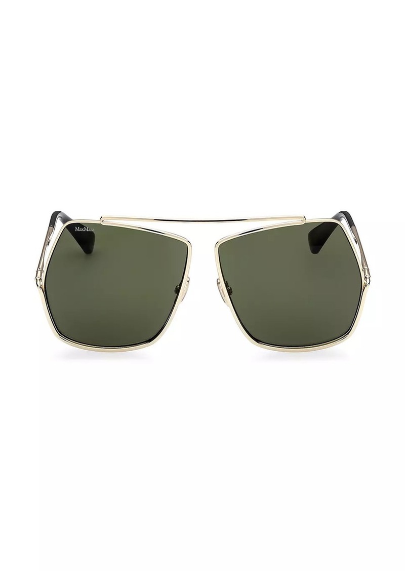 Max Mara 64MM Geometric Sunglasses