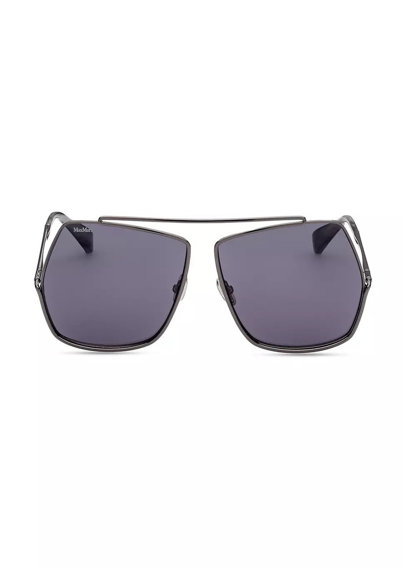 Max Mara 64MM Geometric Sunglasses