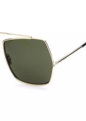 Max Mara 64MM Geometric Sunglasses