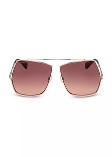 Max Mara 64MM Geometric Sunglasses