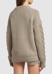 Max Mara Acciaio1234 Cotton Rib Knit Sweater