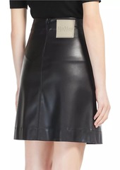 Max Mara Aere Faux-Leather Miniskirt