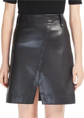 Max Mara Aere Faux-Leather Miniskirt