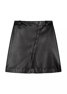 Max Mara Aere Faux-Leather Miniskirt