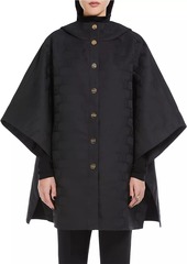 Max Mara Aeroso Jacquard Hooded Cape