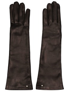 Max Mara Afidee Smooth Leather Gloves