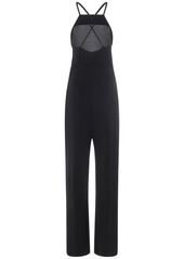 Max Mara Agar Viscose Crepe Crisscross Jumpsuit