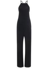 Max Mara Agar Viscose Crepe Crisscross Jumpsuit