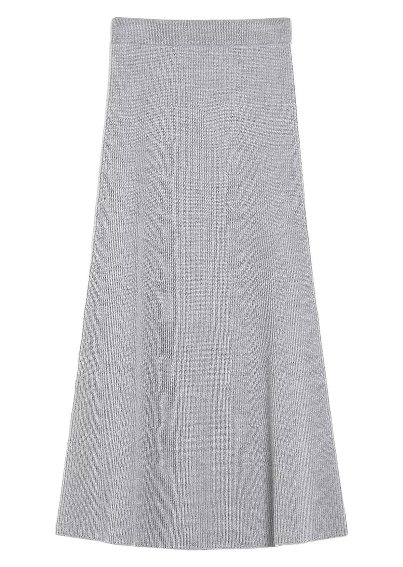 Max Mara Agile Wool Knit Midi-Skirt