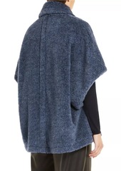 Max Mara Alpaca-Blend Cap-Sleeve Cape