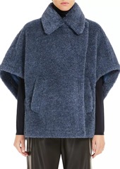 Max Mara Alpaca-Blend Cap-Sleeve Cape