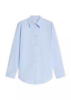 Max Mara Antille Stretch-Cotton Button-Front Shirt