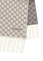 Max Mara Arsenio Monogram Wool Scarf