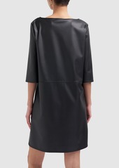 Max Mara Baiocco Faux Leather Mini Dress