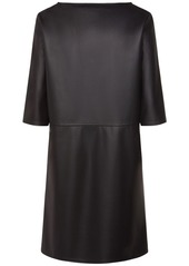 Max Mara Baiocco Faux Leather Mini Dress