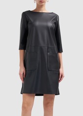 Max Mara Baiocco Faux Leather Mini Dress