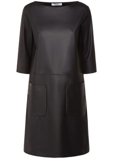 Max Mara Baiocco Faux Leather Mini Dress