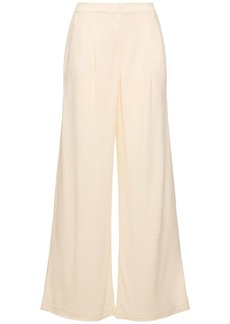 Max Mara Brina Linen Blend Jersey Straight Pants