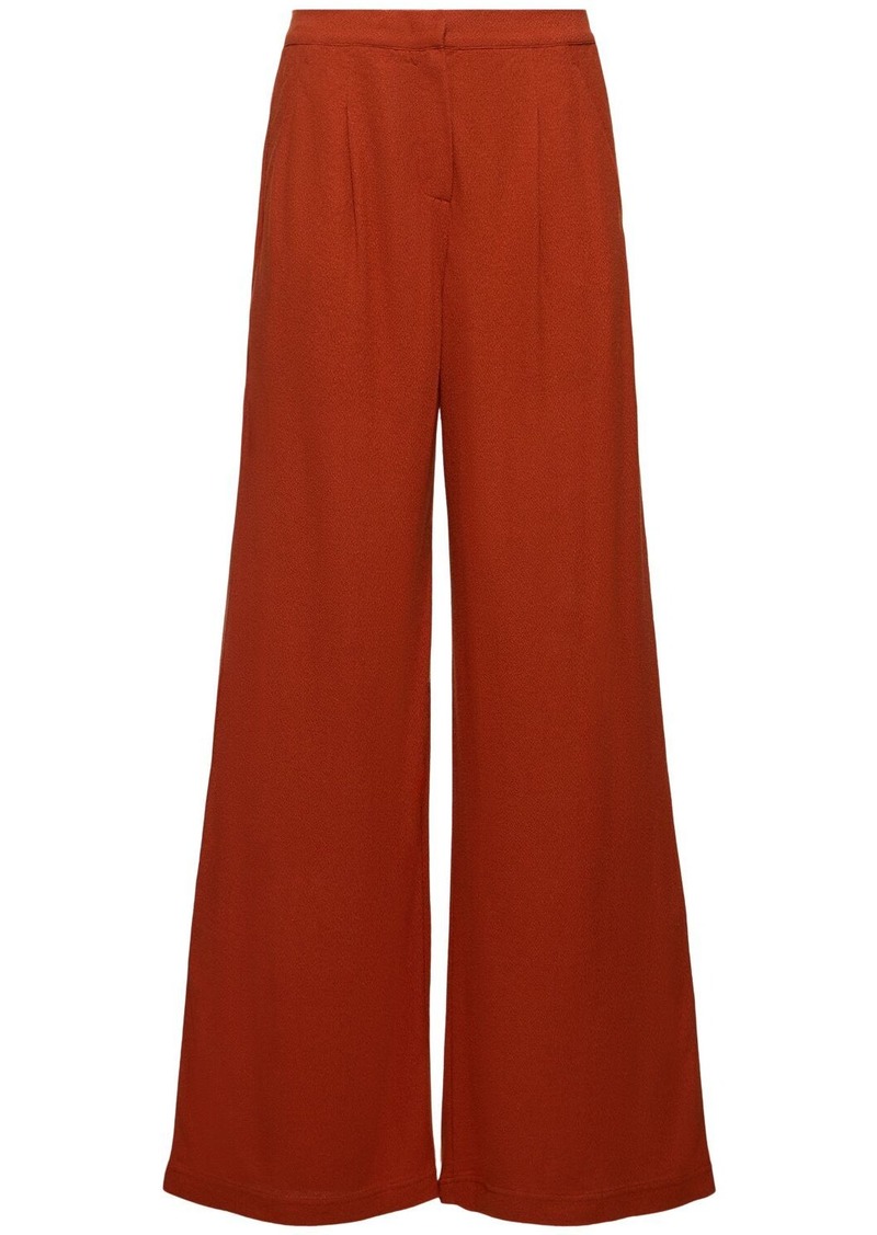 Max Mara Brina Linen Blend Jersey Straight Pants