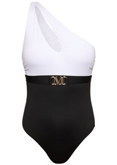 Max Mara Carlotta Jersey One Shoulder Swimsuit