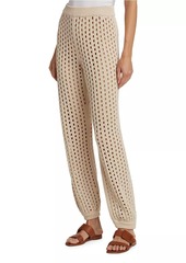 Max Mara Cecina Crochet Jogger Pants