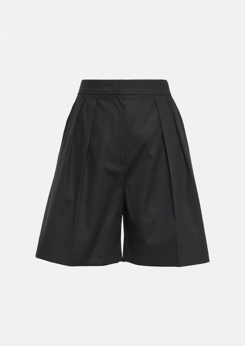 Max Mara Comma cotton-blend shorts
