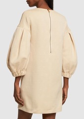 Max Mara Cotton Jersey Mini Dress W/ Drawstring
