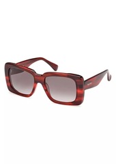 Max Mara D107 53MM Rectangular Sunglasses