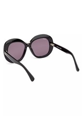 Max Mara 55MM Round Sunglasses