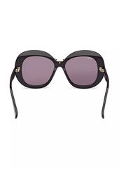 Max Mara 55MM Round Sunglasses