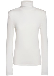 Max Mara Dede Stretch Viscose Turtleneck Top