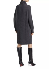 Max Mara Ebridi Wool & Cashmere Turtleneck Sweater Midi-Dress