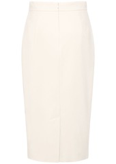 Max Mara Eden Double Cotton Canvas Midi Skirt