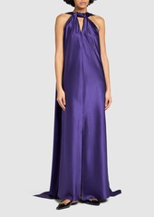 Max Mara Egizio Silk Satin Long Dress