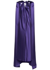 Max Mara Egizio Silk Satin Long Dress