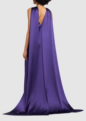 Max Mara Egizio Silk Satin Long Dress