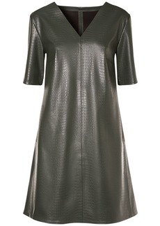 Max Mara Eliot Embossed Faux Leather Mini Dress