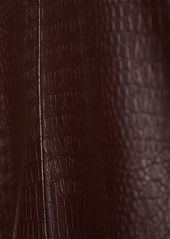 Max Mara Eliot Embossed Faux Leather Mini Dress