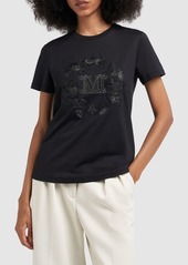 Max Mara Elmo Embroidered Cotton T-shirt