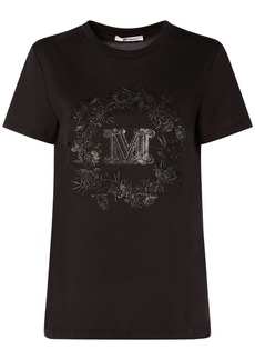 Max Mara Elmo Embroidered Cotton T-shirt