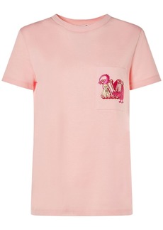 Max Mara Elmo Embroidered Cotton T-shirt