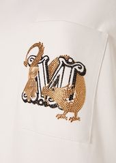 Max Mara Elmo Embroidered Cotton T-shirt
